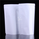 5 pcs Moisture Proof Mat Finish Aluminum Foil Standing Zipper Kraft White Paper Bag Coffee Valve
